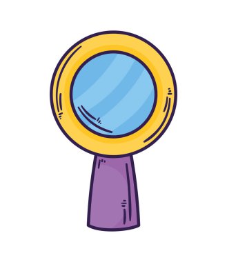 büyüteç arama simgesi izole edildi