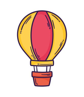 balon sıcak seyahat simgesi