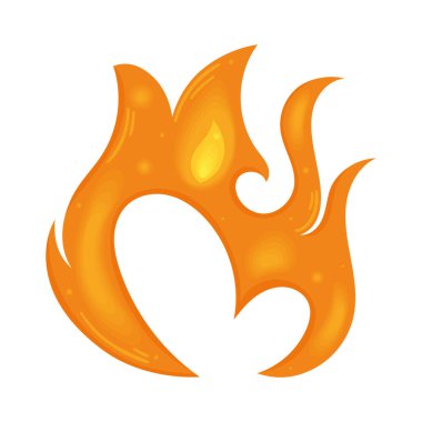 fire flame power isolated icon