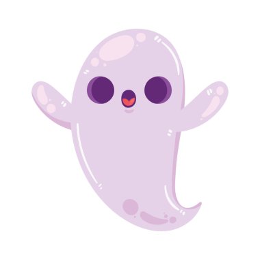 halloween ghost character comic icon