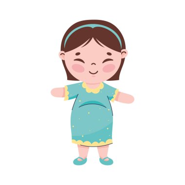 korean woman standing position character