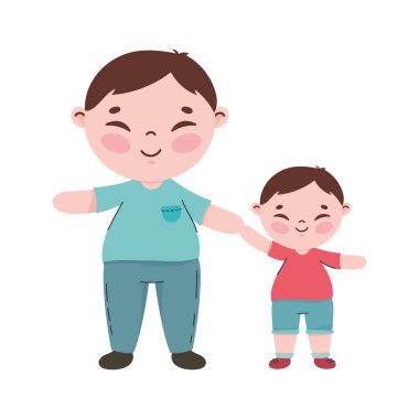 korean dad and son characters