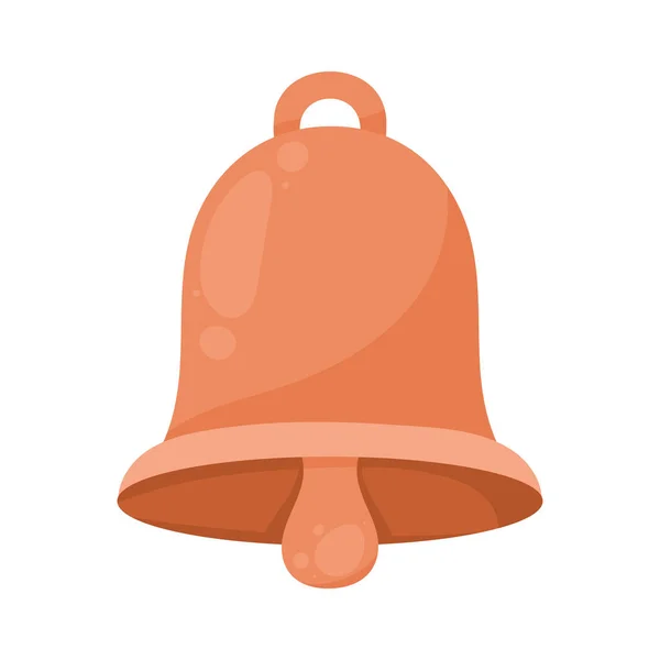 Bronze Bell Sound Isolated Icon — Stock Vector