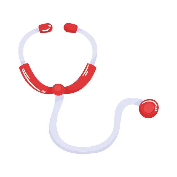 Stethoscope Medical Tool Accessory Icon — Stock Vector