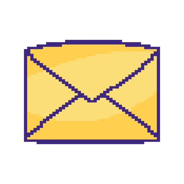 Envelope Pixel Art Style Icon —  Vetores de Stock