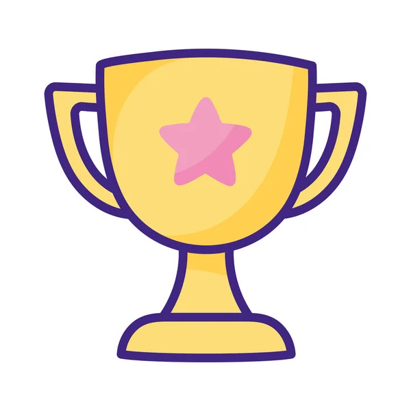 Trophy Cup Award Star — Stock Vector