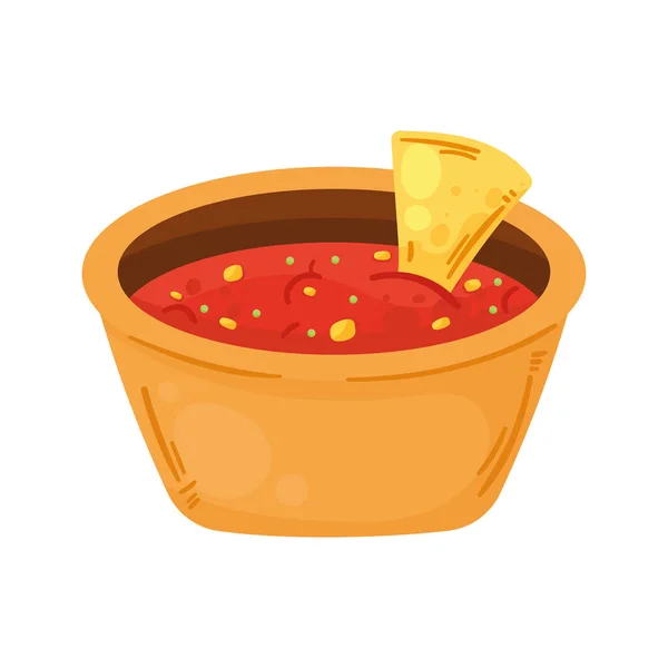 Nachos Sauce Mexican Food — Image vectorielle