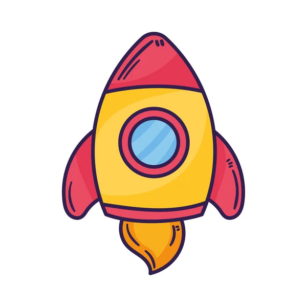 Raket Start Launcher Pictogram — Stockvector