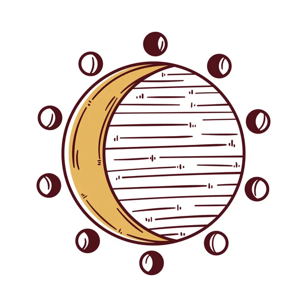 Moon Phases Icon — ストックベクタ