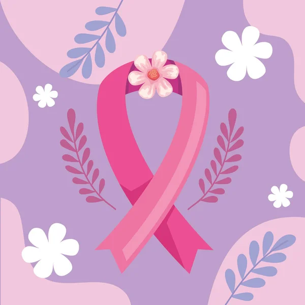 Breast Cancer Pink Ribbon Campaign — Image vectorielle