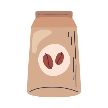 Kese kağıdındaki kahve ürünü simgesi