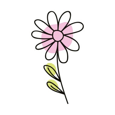 çiçek rengi pembe bir satır biçimi