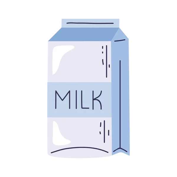 Pudełko Mleka Pić Zdrową Ikonę — Wektor stockowy