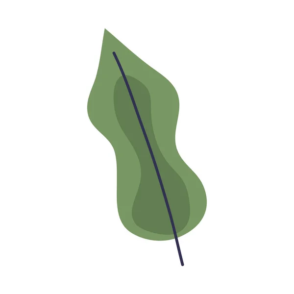 Grüne Blatt Pflanze Natur Symbol — Stockvektor