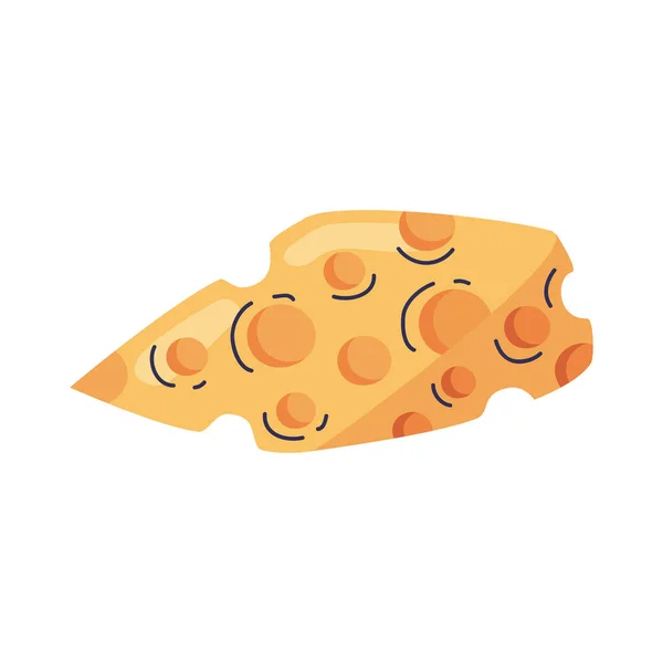 Fresh Cheese Food Healthy Icon — 스톡 벡터