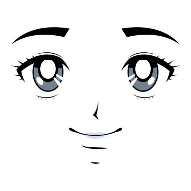 Güzel anime kız karakteri