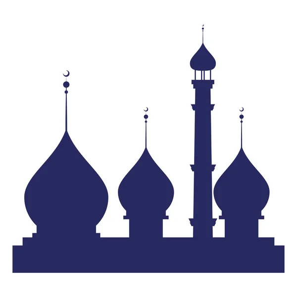Moslim Religie Moskee Tempel Icoon — Stockvector