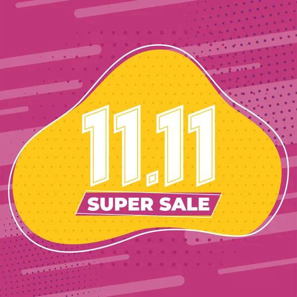 Super Sale Pink Poster Template — Stock Vector