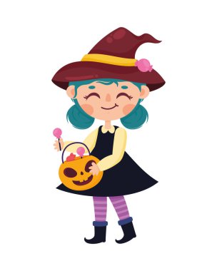 Şekerli cadı balkabağı karakteri