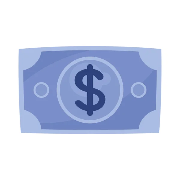 Bill Money Dollar Financial Icon — Stock Vector