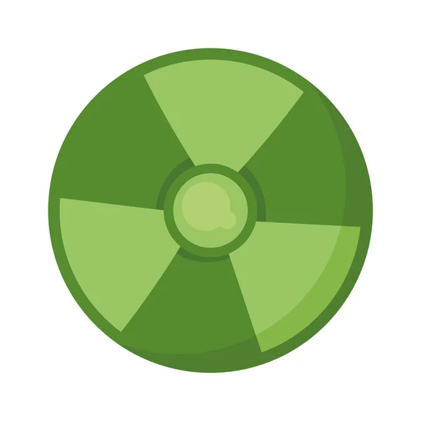 Jaderná Zelená Energie Izolovaná Ikona — Stockový vektor