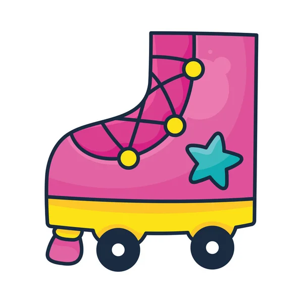 Skate Pink 90Ties Style Icon — стоковый вектор