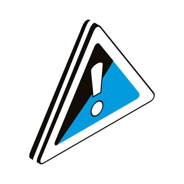 Alert Symbol Triangle Signal — Stockvektor