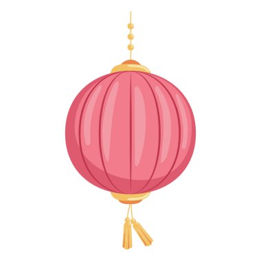 pink asian lamp hanging icon