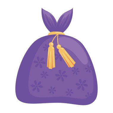 mor chuseok hediye paketi simgesi