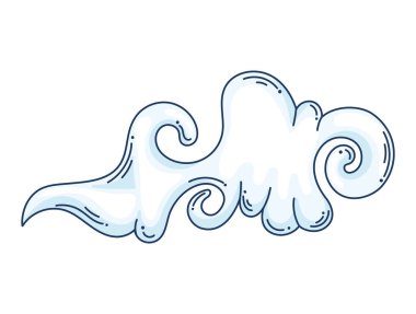 bulut gökyüzü Asya stili simgesi