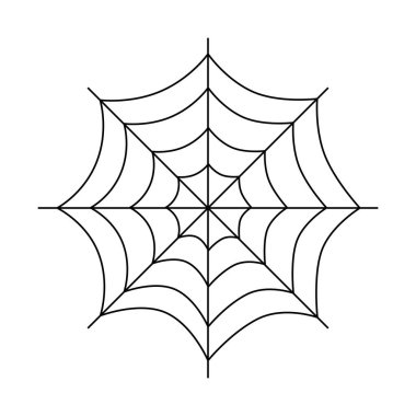 Cadılar bayramı örümcek ağı dekorasyon simgesi