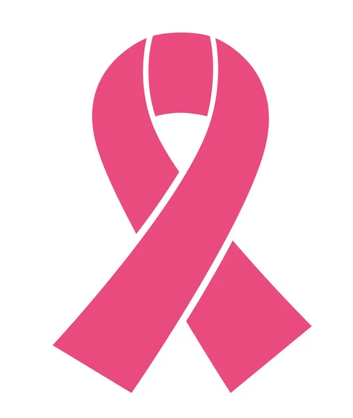 Brustkrebs Schleife Kampagne Rosa Farbe — Stockvektor
