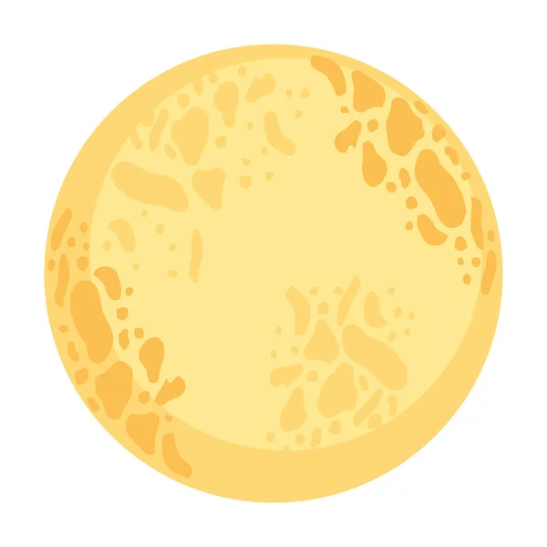 Automne Pleine Lune Icône Saisonnière — Image vectorielle