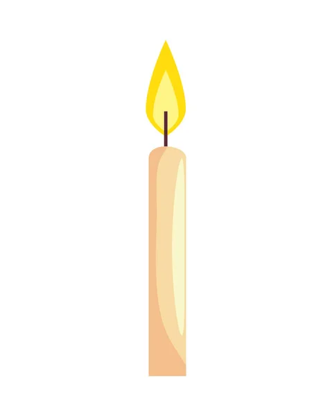 Candle Wax Fire Icon — Image vectorielle