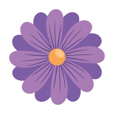 mor çiçek dekoratif doğa simgesi
