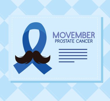 movember prostate cancer card with ribbon