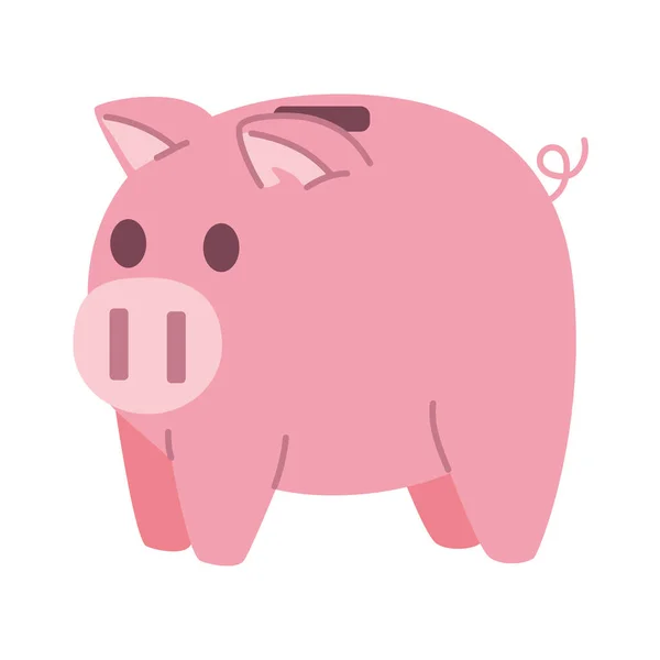 Sparschwein Finanzielle Ikone — Stockvektor