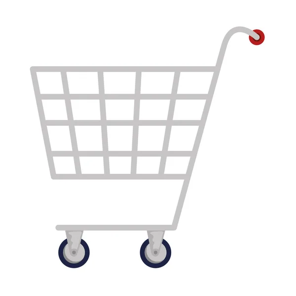 Shopping Cart Marknaden Isolerade Ikonen — Stock vektor