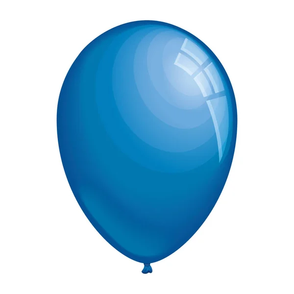 蓝色气球氦气漂浮图标 — 图库矢量图片