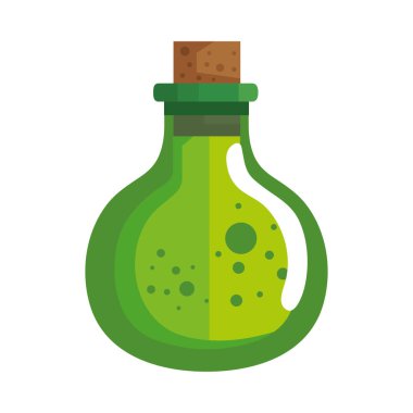 Cadılar bayramı yeşil iksir ikonu