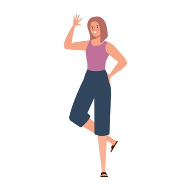 sarışın kadın avatar karakter simgesi