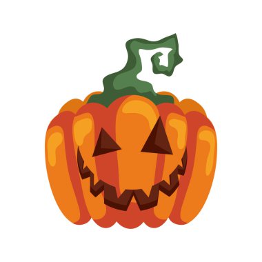 Cadılar bayramı komik balkabağı gülümseyen ikon