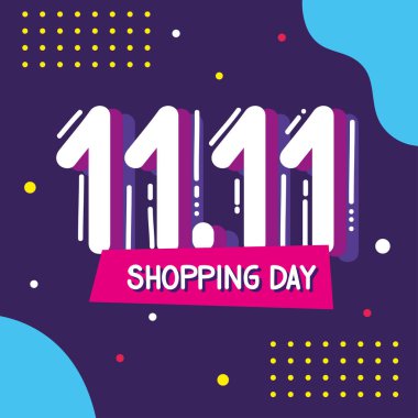 11 11 alışveriş günü afişi