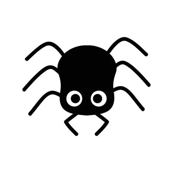 Halloween Spider Animal Hanging Icon — Image vectorielle