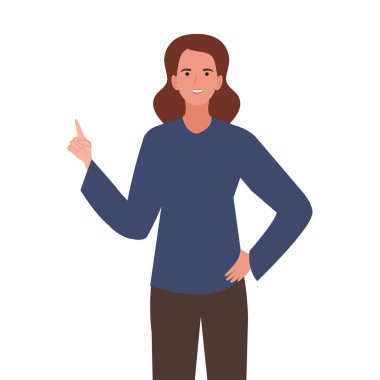 kadın öğretmen profesyonel karakter.