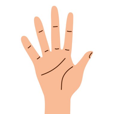 beş el insan jest simgesi