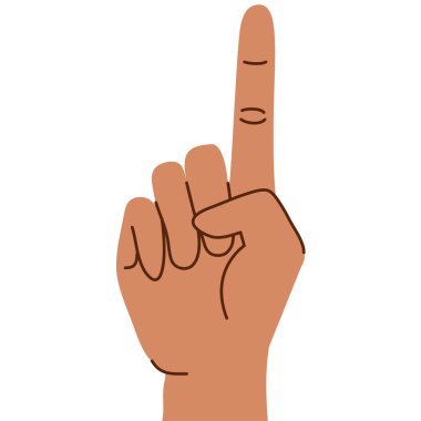 Bir el insan jest simgesi