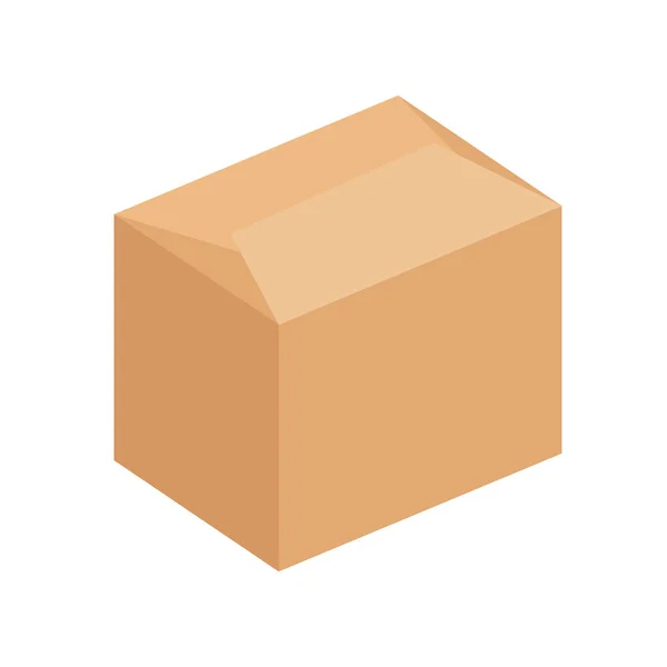 Carton Box Pack Takeaway Icon — Stock Vector