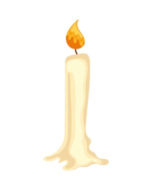 candle wax on fire icon