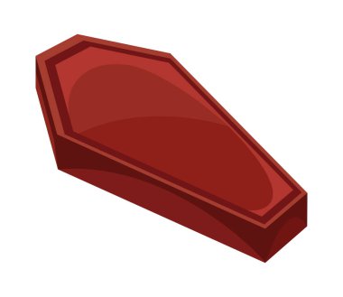 Tahta tabut ölüm izole ikonu